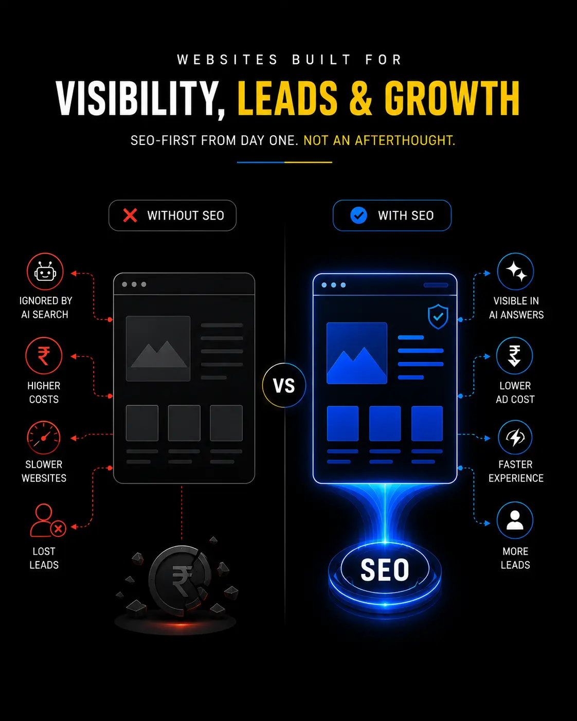 SEO-first web development company in Chennai creating websites built for visibility, leads, faster performance, and business growth